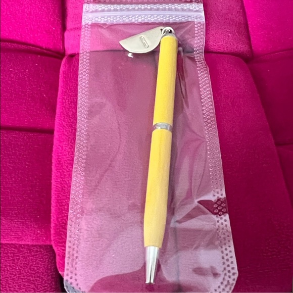 Coach Ballpoint Pen w/Coach Charm-NWOT - Picture 3 of 4